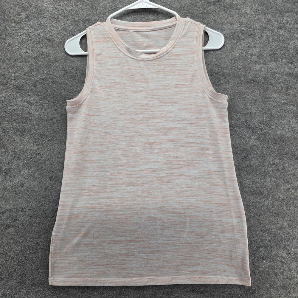 Athleta Tank Womens XS Pink Crew Neck Slim Sleeveless Stretch Tagless Jersey